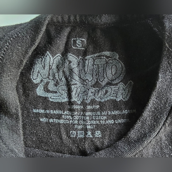 Naruto Shippuden Anime Ichiraku Ramen Shop Black Graphic T-Shirt Size Small - Picture 4 of 5